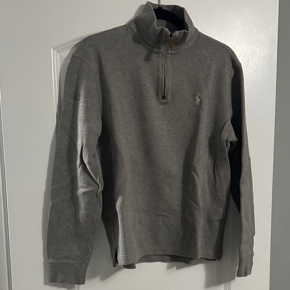 Polo Ralph Lauren Gray Quarter-Zip Sweater